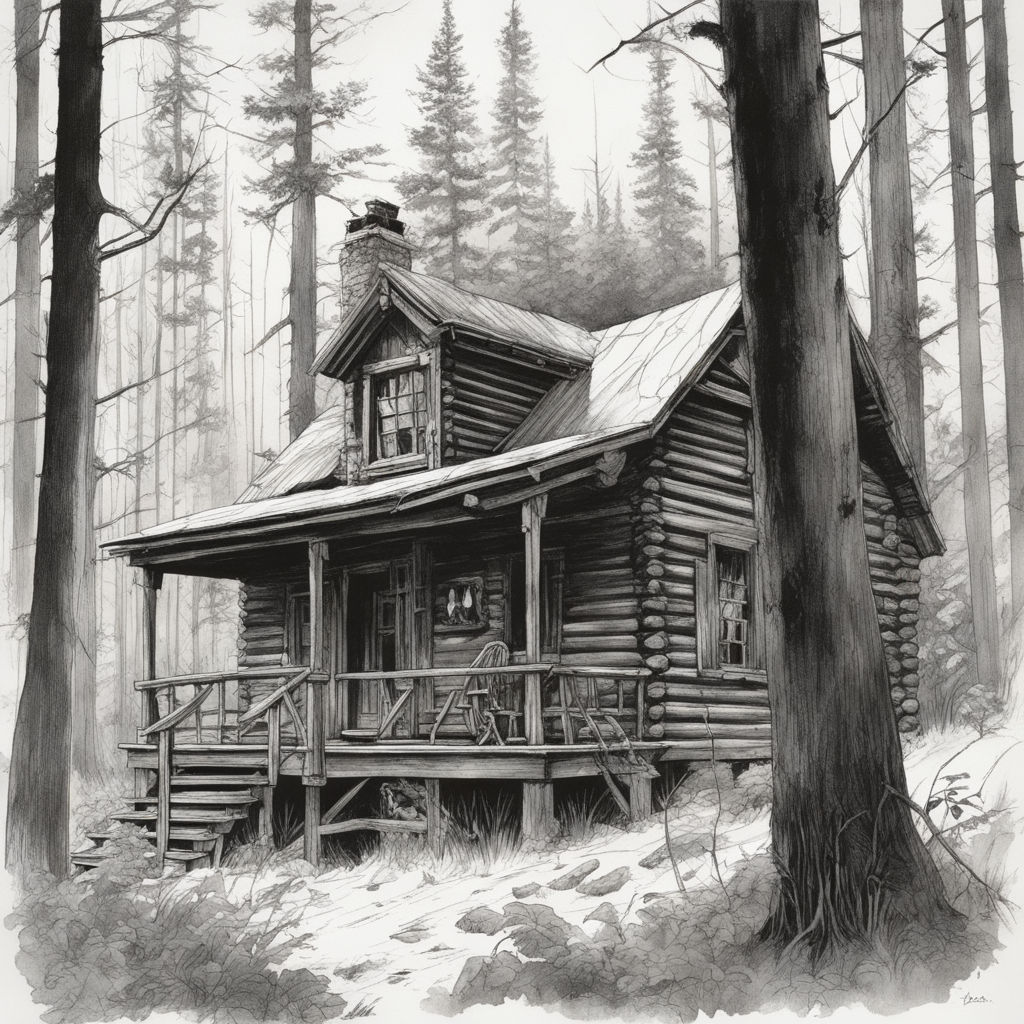 How to Draw a Log Cabin - Really Easy Drawing Tutorial