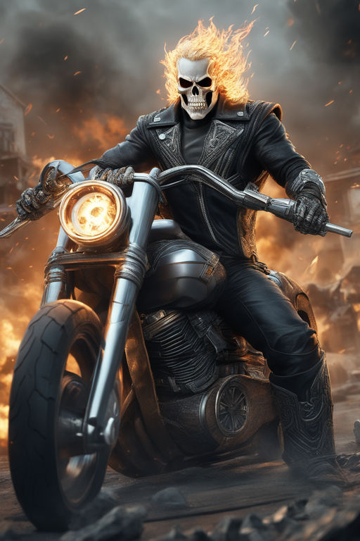 GHOST RIDER BIKE || Drawing Ghost Rider Bike. - YouTube
