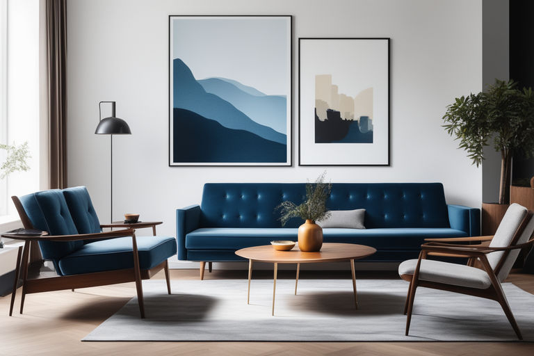 Blue Velvet Sofa - hausmodern - beautiful modern and mid-century modern  furniture