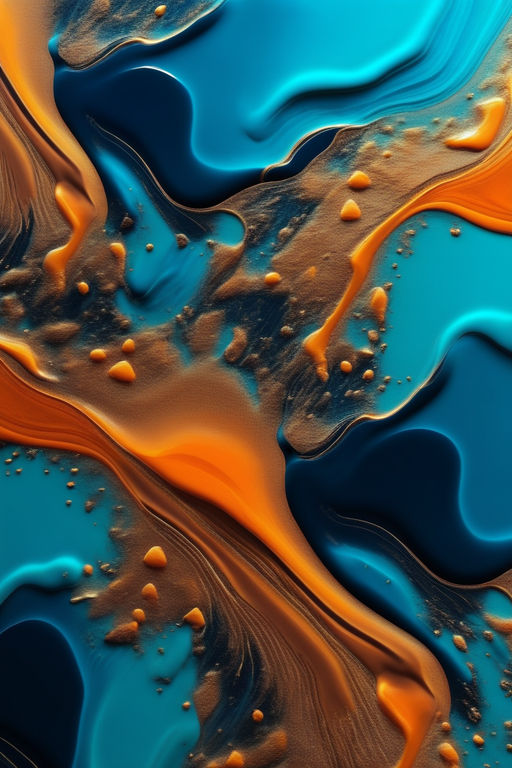 Epoxy resin paint, abstract background. Demonstrating the colors