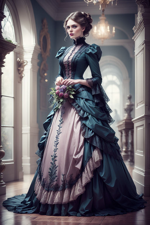 gothic ball gowns blue