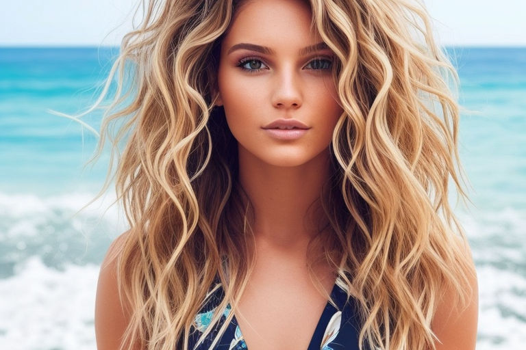 girl, beach, and summer image | Surf hair, Surfer hair, Surfer girl hair