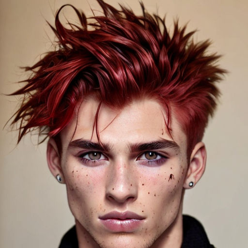 dark red hair men