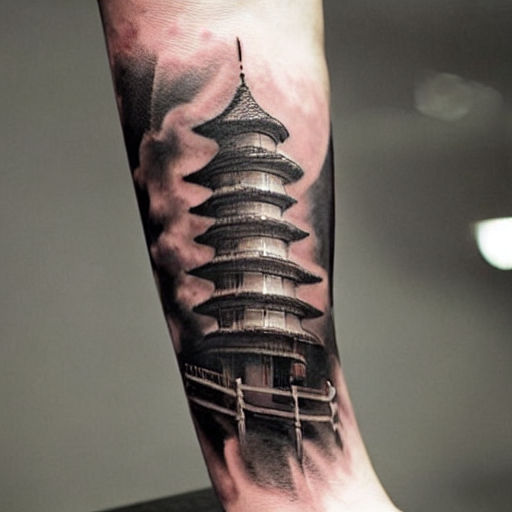 Gus Kalavera  TIJUANA on Instagram Japanese pagoda by guskalavera     tijuana sandiego seattle 369professionaltattoo guskalavera ink  tattoos tatuajes