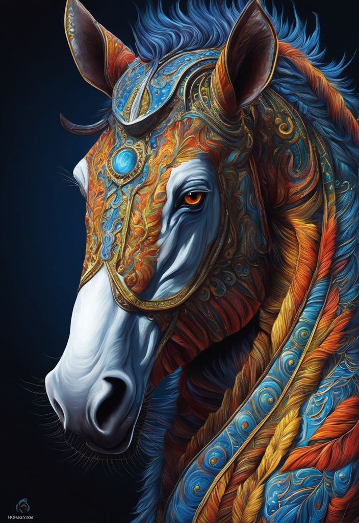 Aesthetic Native American Horse Art Diamond Painting 