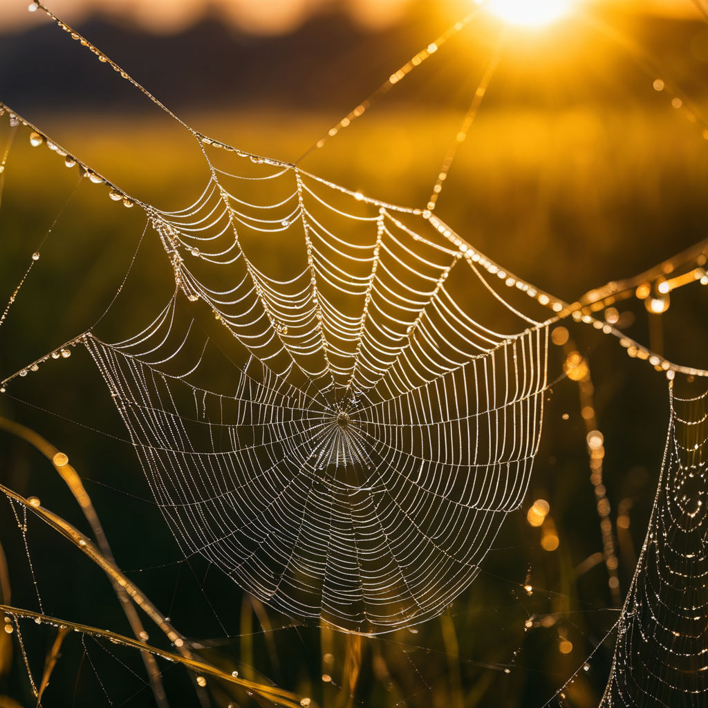 beautiful spider webs