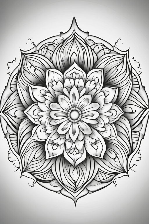 mandala tattoo drawing