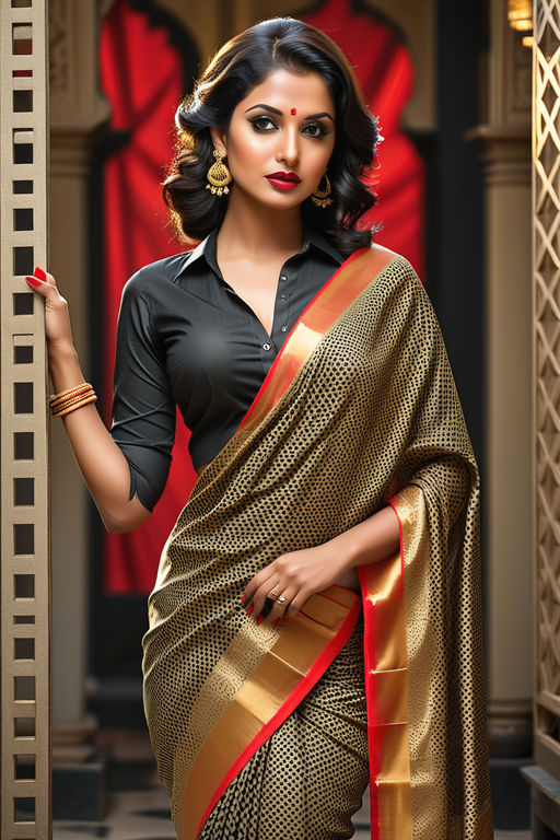 Black Silk Embroidery Wedding Saree | Designer Silk Saree | Handloom S –  Vara Vastram