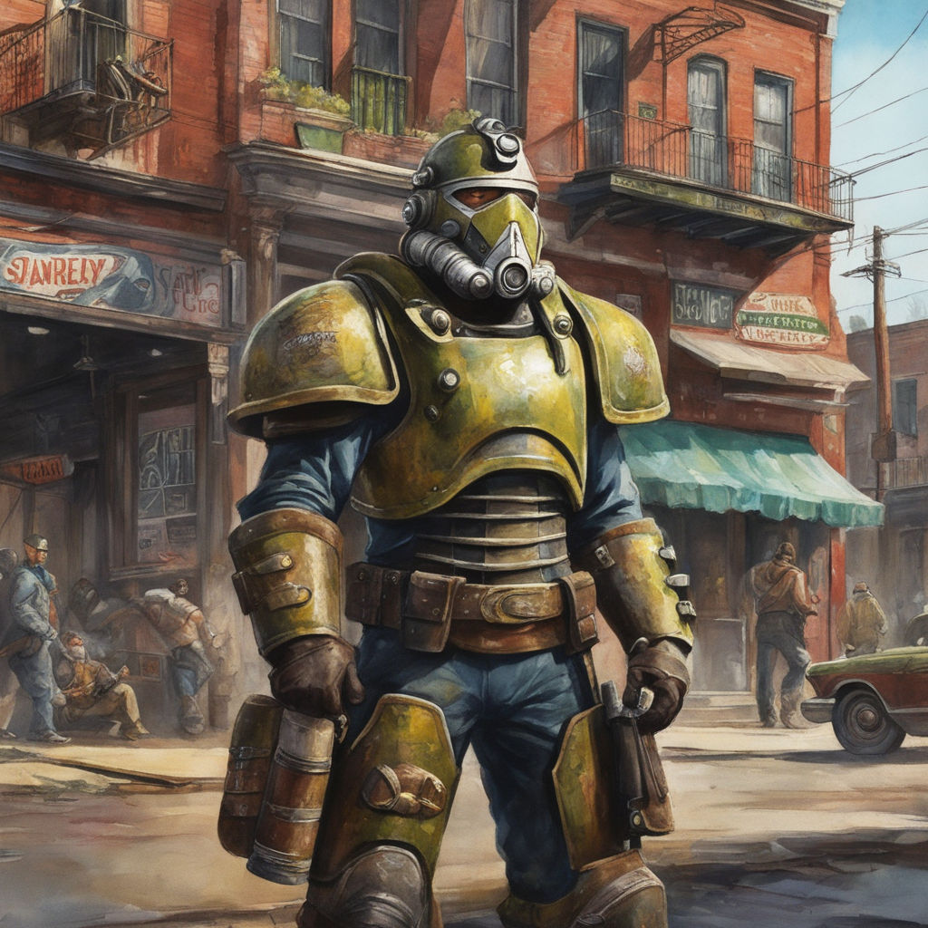 Hd Fallout 4 New Vegas Fallout 4 Power Armor Matte Finish Poster