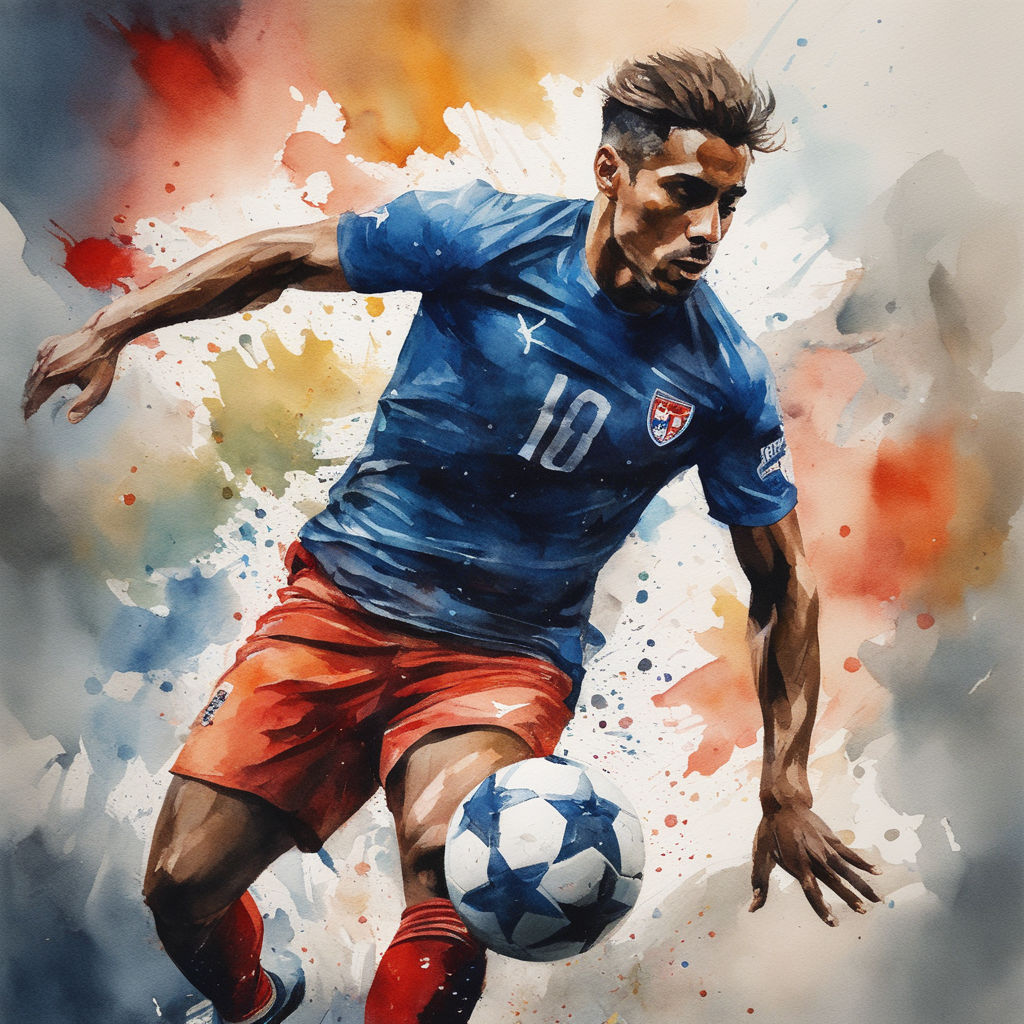 ArtStation - Soccer Dark Blue jersey Player-06