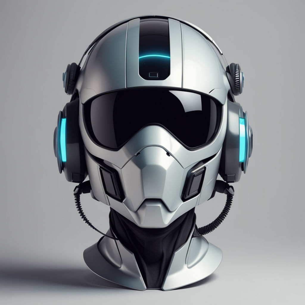 Drone visor SciFi helmet headset TEXTURED 4K | 3D model