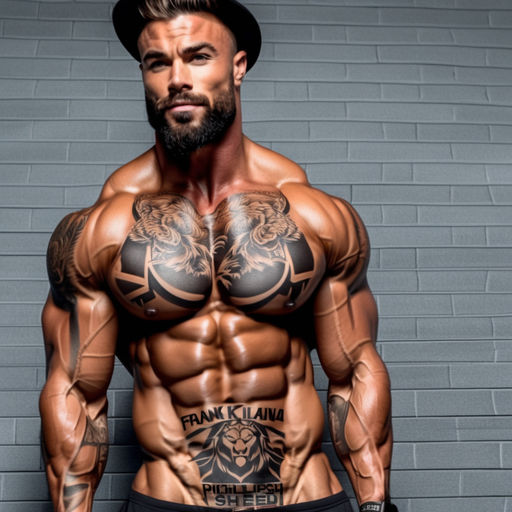 Tattooed Muscle Man at the Gym