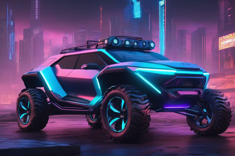 Cyberpunk 2077 #synthwave #car digital art #vehicle futuristic