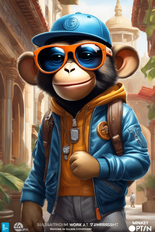 Lexica - Discord profile picture of a monkey wearing sunglasses and a suit,  looking to the side, cool, relistic