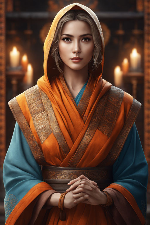 human female monk - Playground