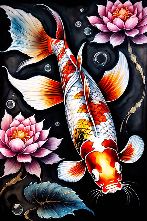 japanese koi tattoo wallpaper