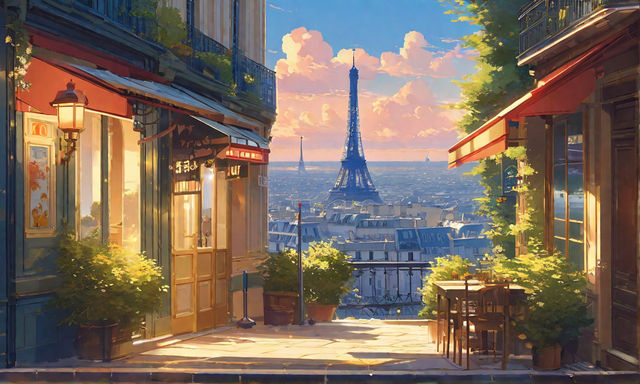 ArtStation - 202 Anime Paris City | Artworks