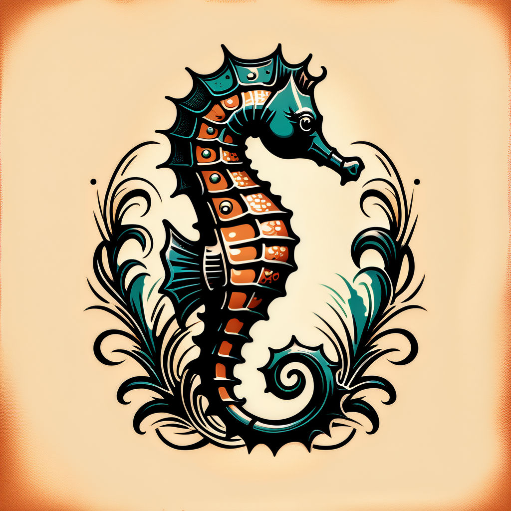 Seahorse Hand Drawn Doodle Outline Inhabitant Of The Seabed Hippocampus For  Logo Icon Postcard Tattoo Stock Illustration - Download Image Now - iStock