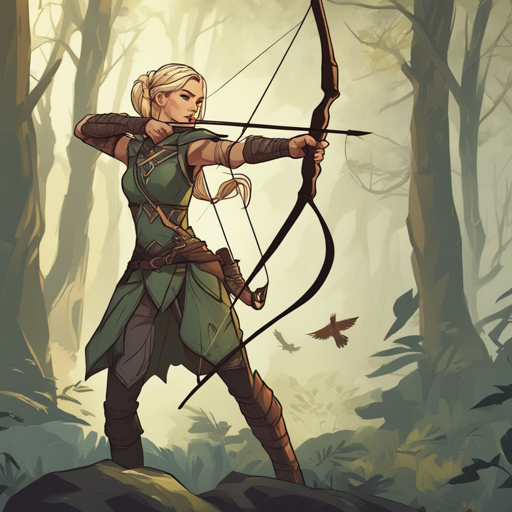 elven archer drawing