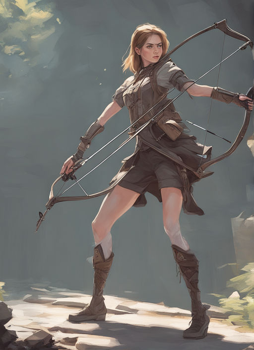 with archer pose