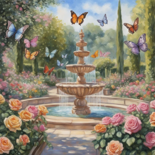 Butterflies Around The Fountain: Rio 2