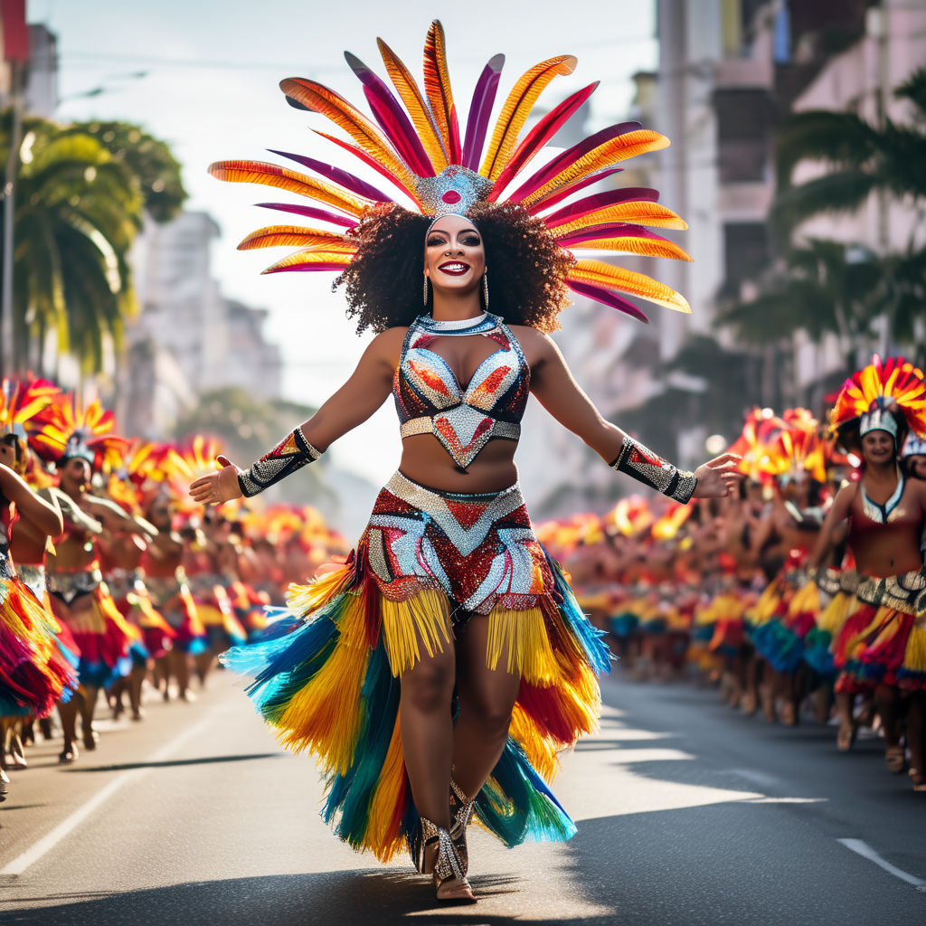 girl dancing at a samba parade - Playground