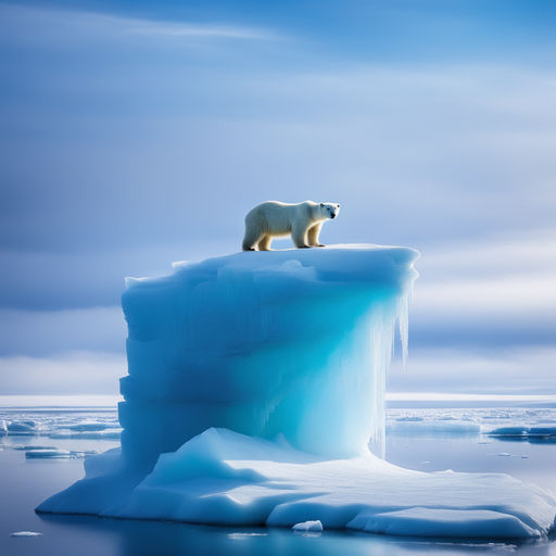 Polar bear sleeping on tiny iceberg drifting in Arctic sea captured in  heartbreaking photo