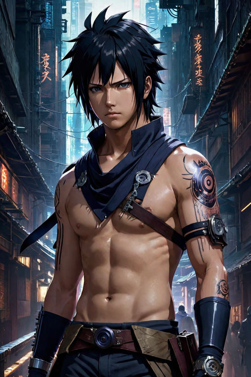 detailed full body portrait sasuke uchiha - Playground