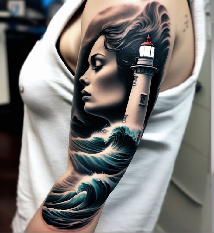 lighthouse #tattoo #tattooarttist #tattoocheltenham #lighthousetatto... |  TikTok