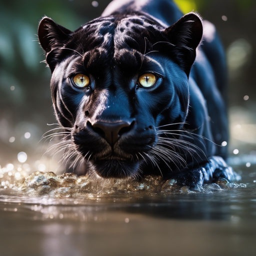 black jaguar blue eyes