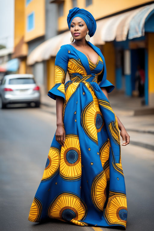 75 Beautiful Ankara Long Gown Styles Design 2024 | ThriveNaija | Ankara  long gown styles, African design dresses, African clothing styles