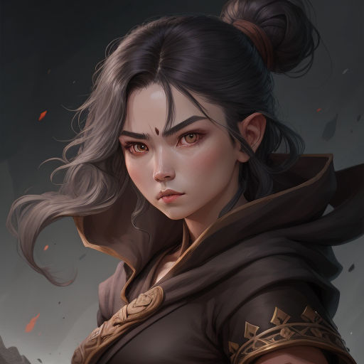 female monk art