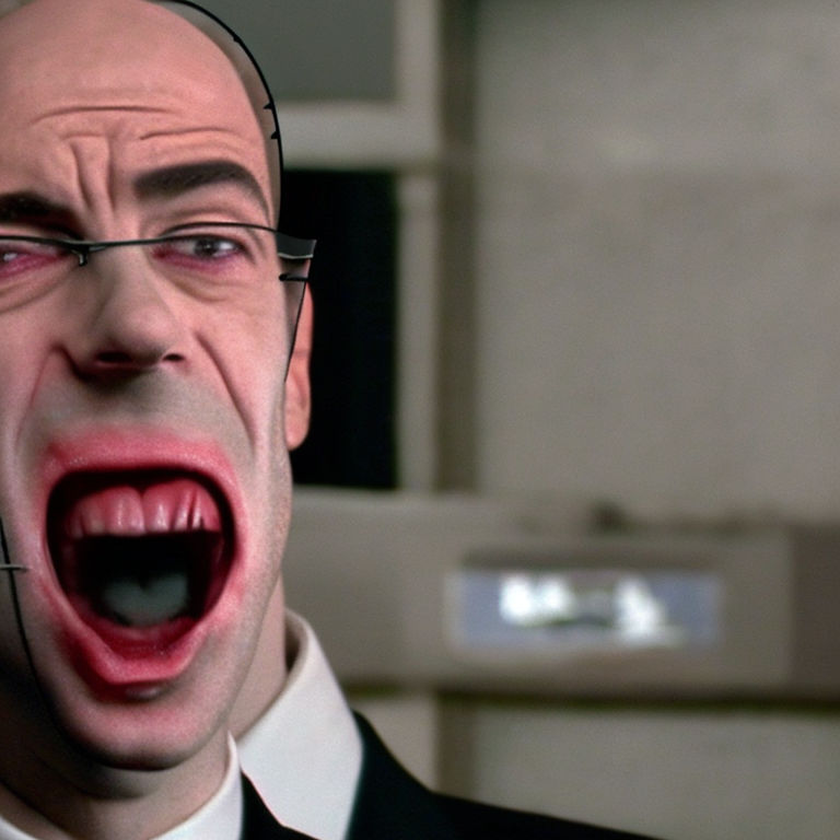 agent smith laughing