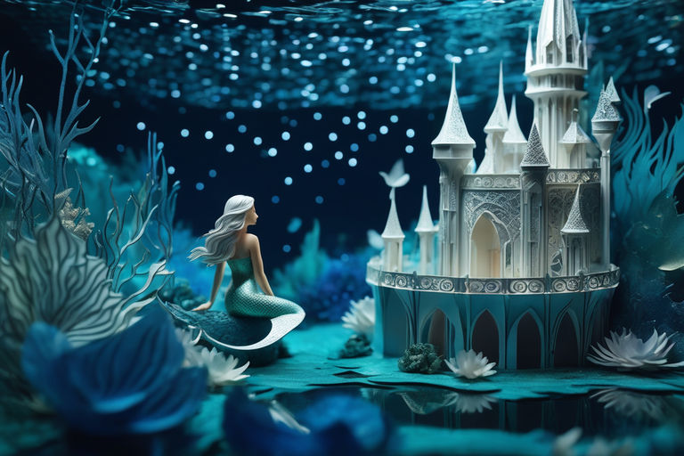 underwater castle wallpaper