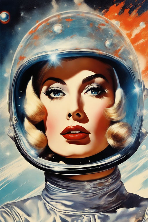 Beautiful Pin Up Girl Blonde Horror Aliens Planet Sci-Fi Pulp Fiction  Wanderers Of The Wolf Moon Retro Comics Vintage Old Cartoon Book Cover  Greeting Card for Sale by REVISTANGO