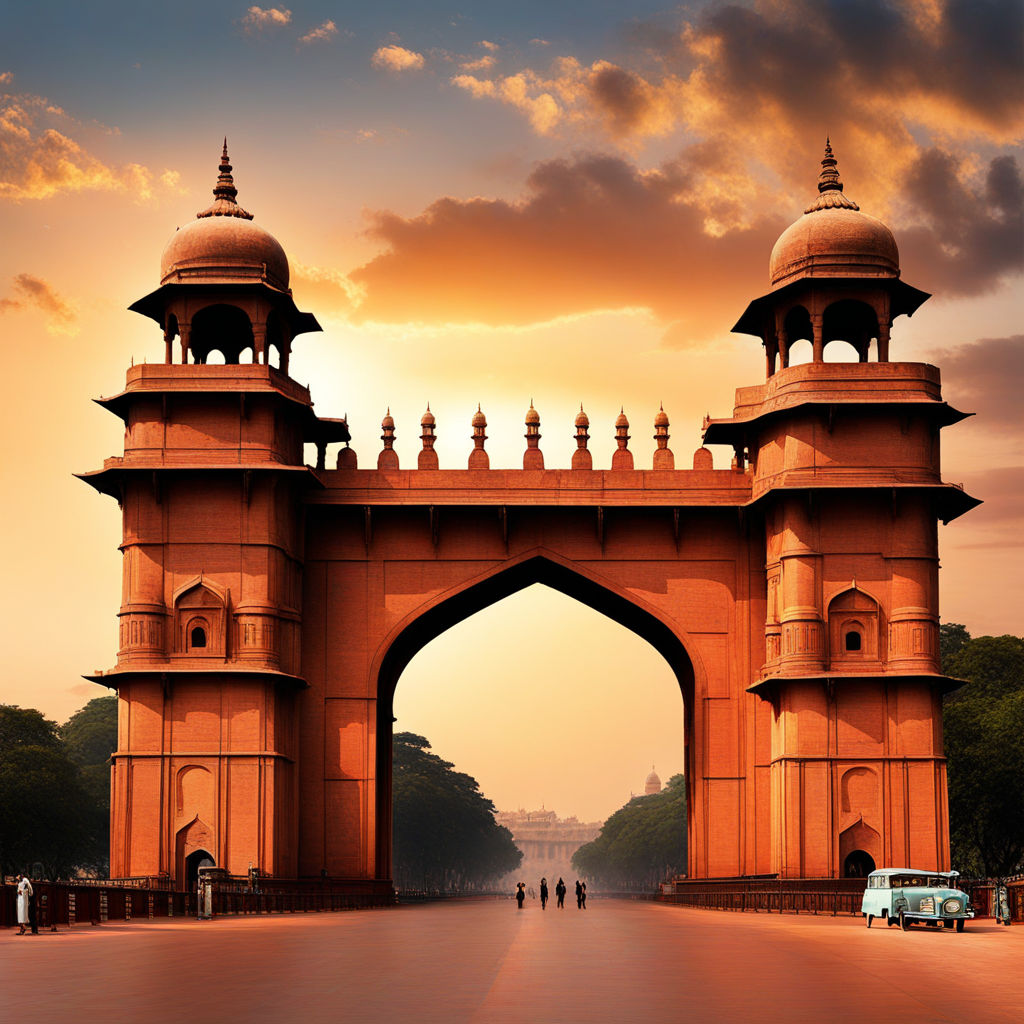 A family getting group shot near India Gate Delhi | Frozen Moments