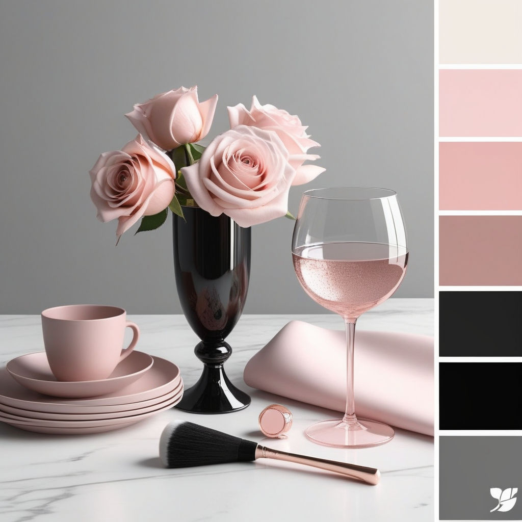 Black and Blush Pink are the Perfect Color Combination with this