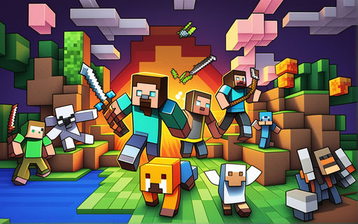 Personnage Minecraft Avec Pioche à La Main Photo éditorial - Illustration  du exploration, main: 180374941