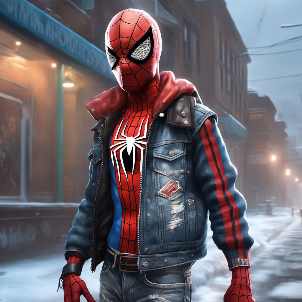 In this stunning depiction, capturing the intensity of spiderman... -  Arthub.ai