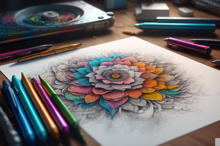 mandala art designs colorful, mandala art designs flower, drawing flower  designs mandala art, creative mandala art - MasterBundles