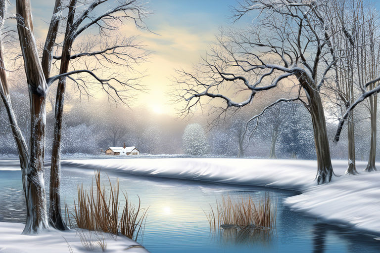 peaceful winter wallpaper