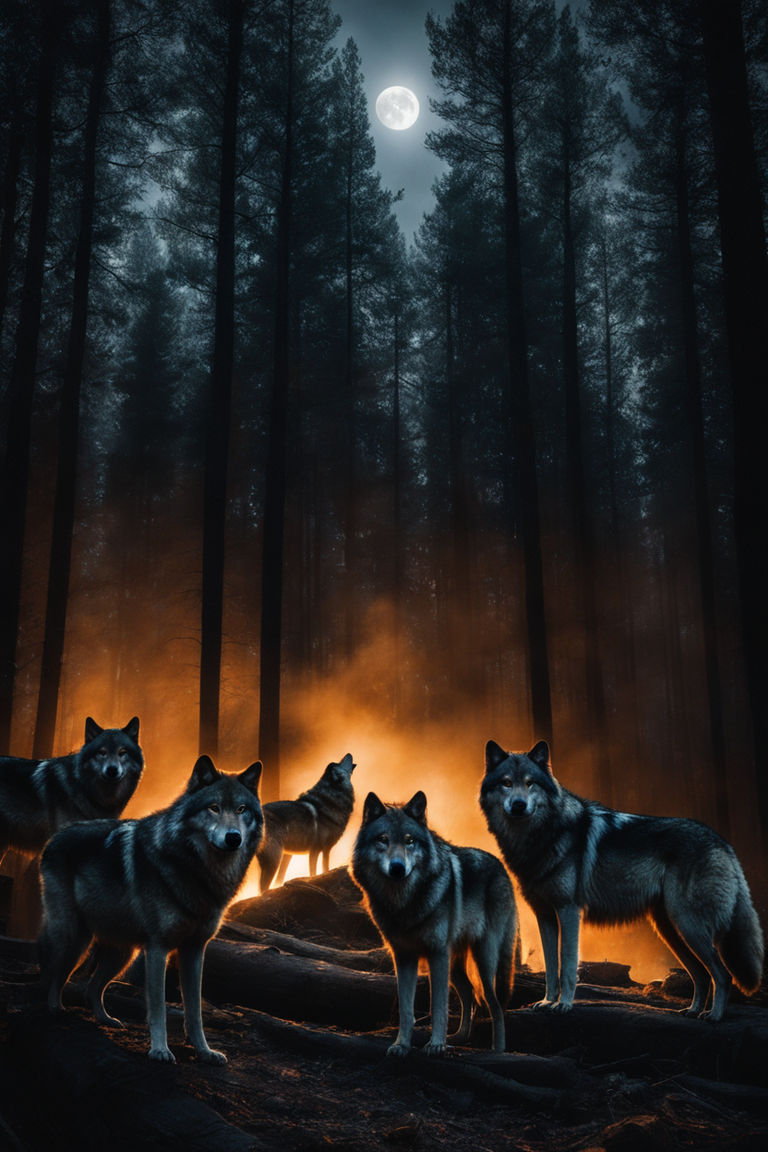 new moon wolf pack wallpaper