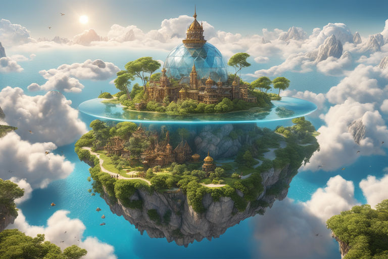 floating islands fantasy