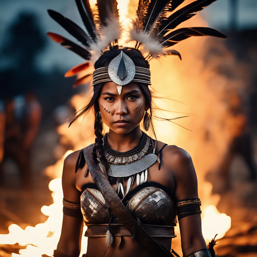 tribal warrior woman