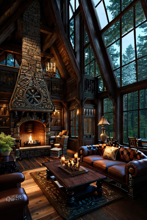 cozy cabin fireplace