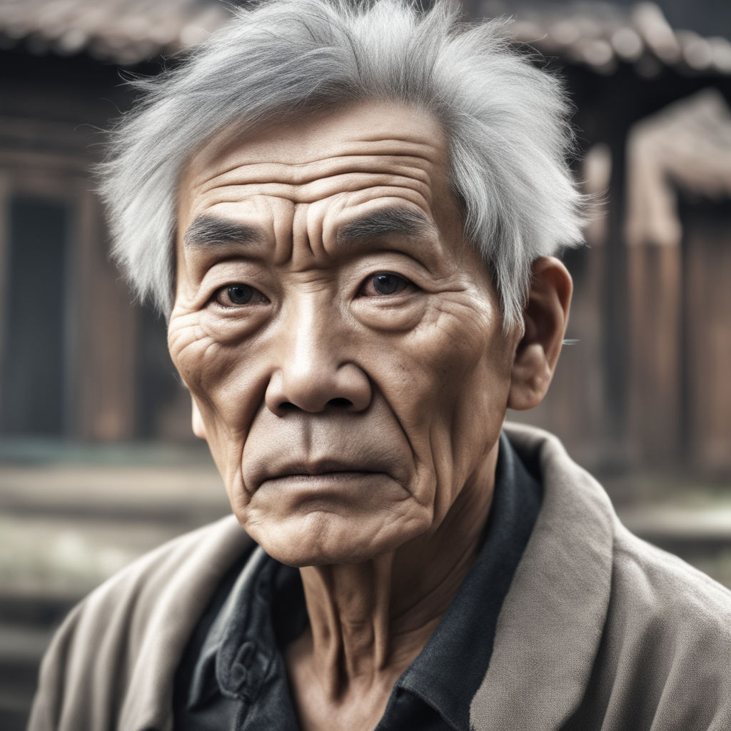 old asian man smiling