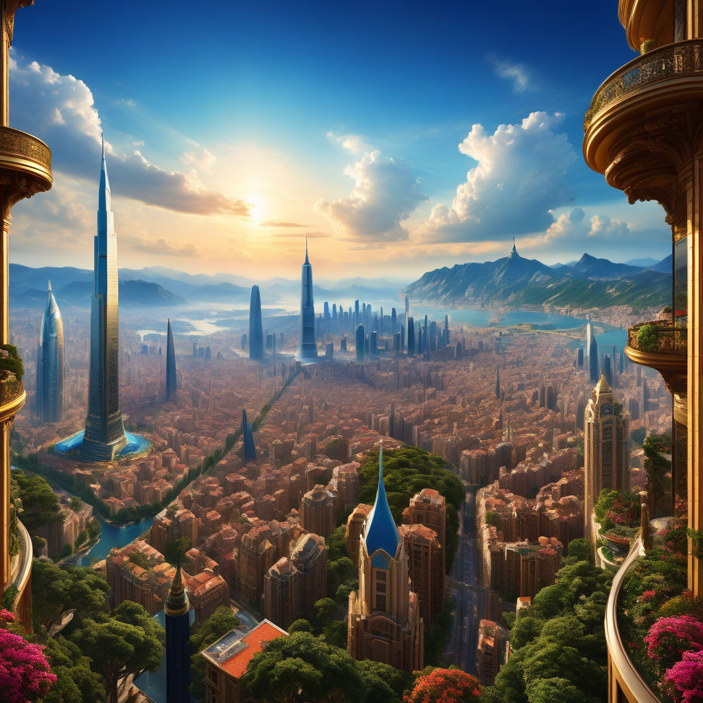 Looking for solarpunk city art for wallpaper background of my