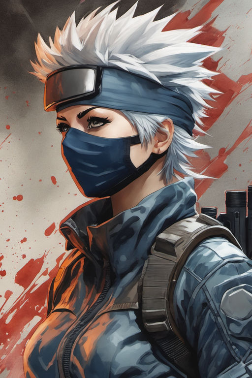 Kakashi-sensei's face?!, an art print by SnailRoyal - INPRNT