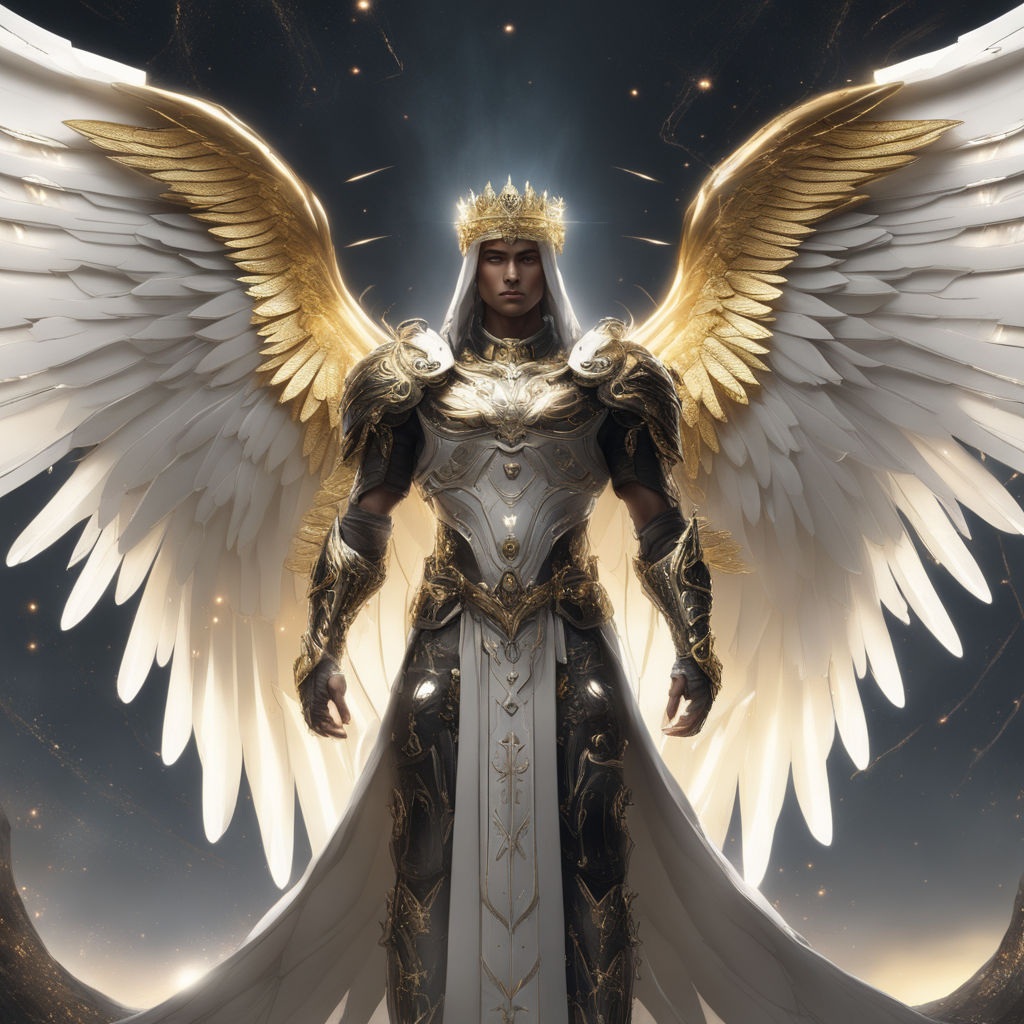 male angel warrior armor