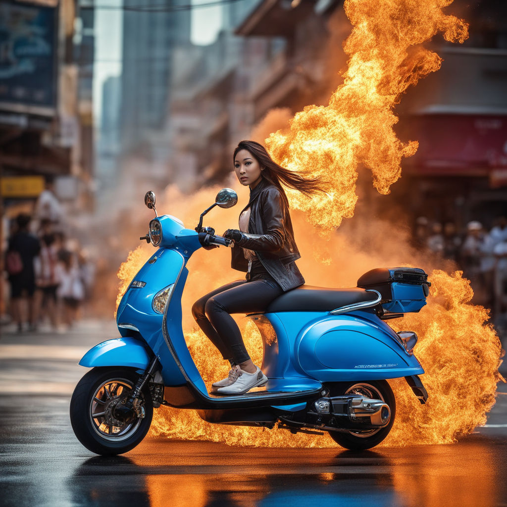 purple vespa